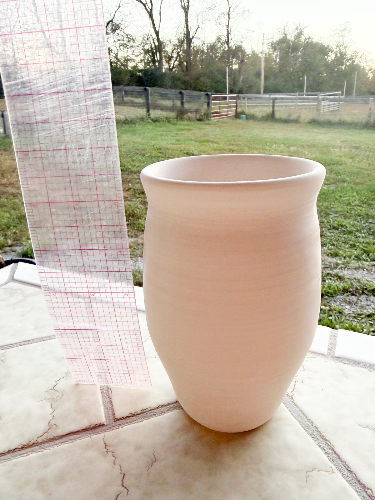 Custom Horse hair Raku Vase 5.5”