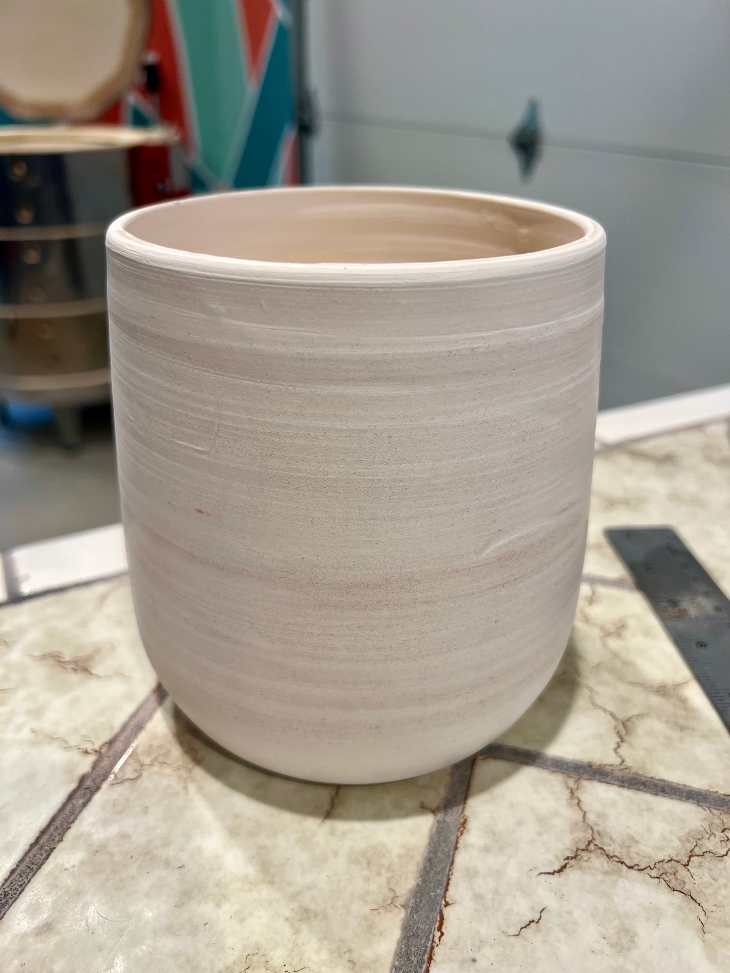 Custom Horse hair Raku Vase 6"