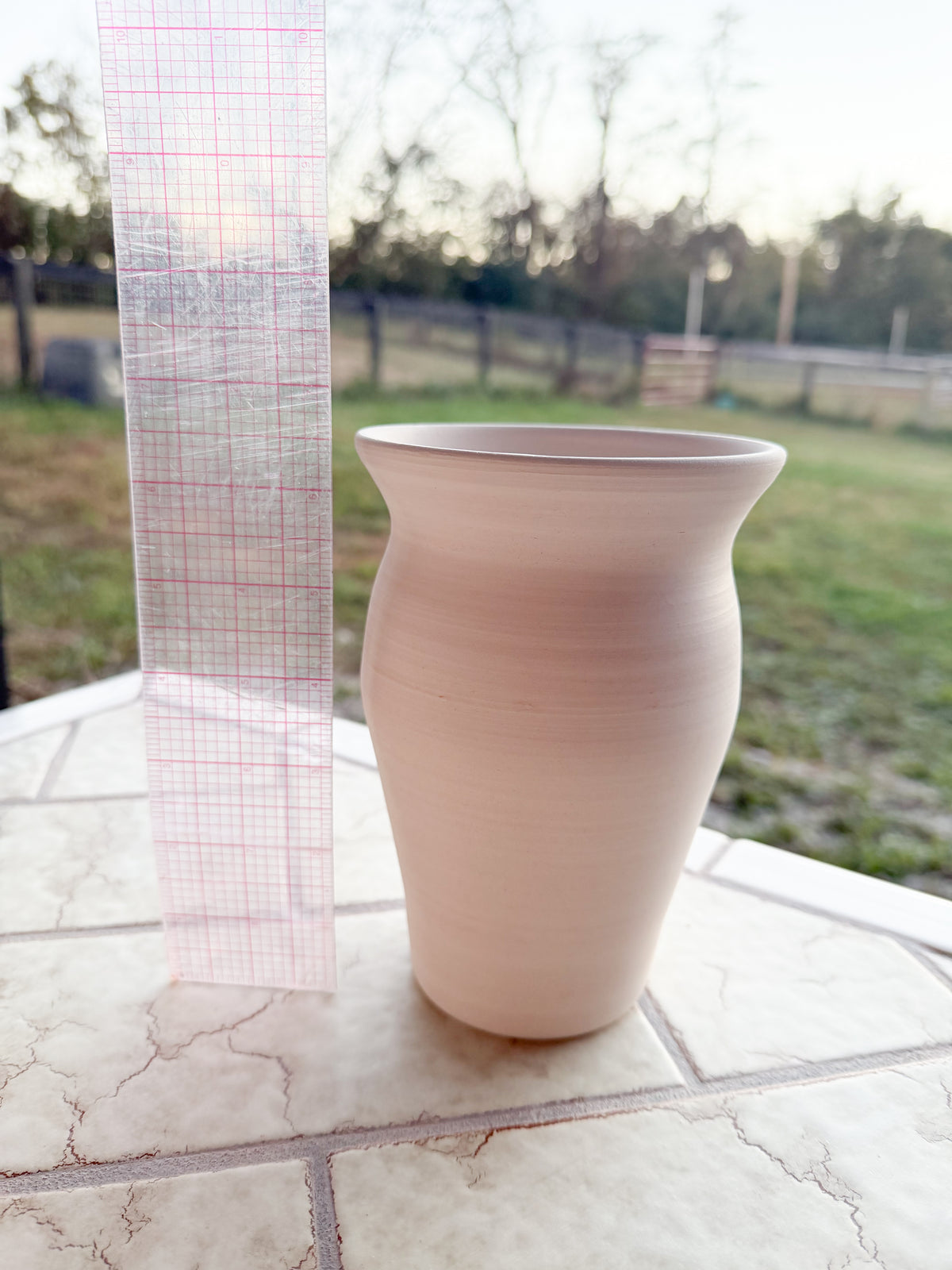 Custom Horse hair Raku Vase 6.5”