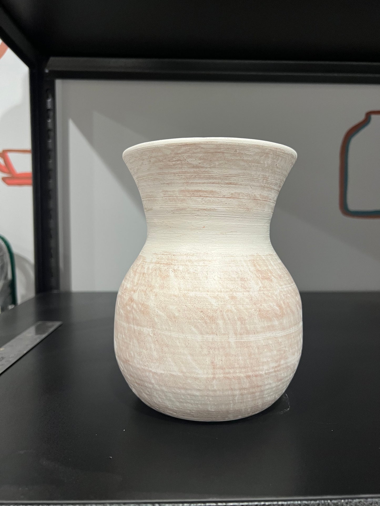 Custom Horse Hair Raku Vase For Sharon
