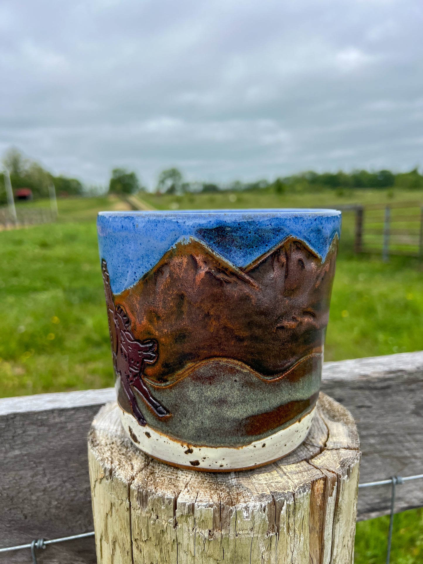 Western Cowboy Bull Rider Utensil Holder