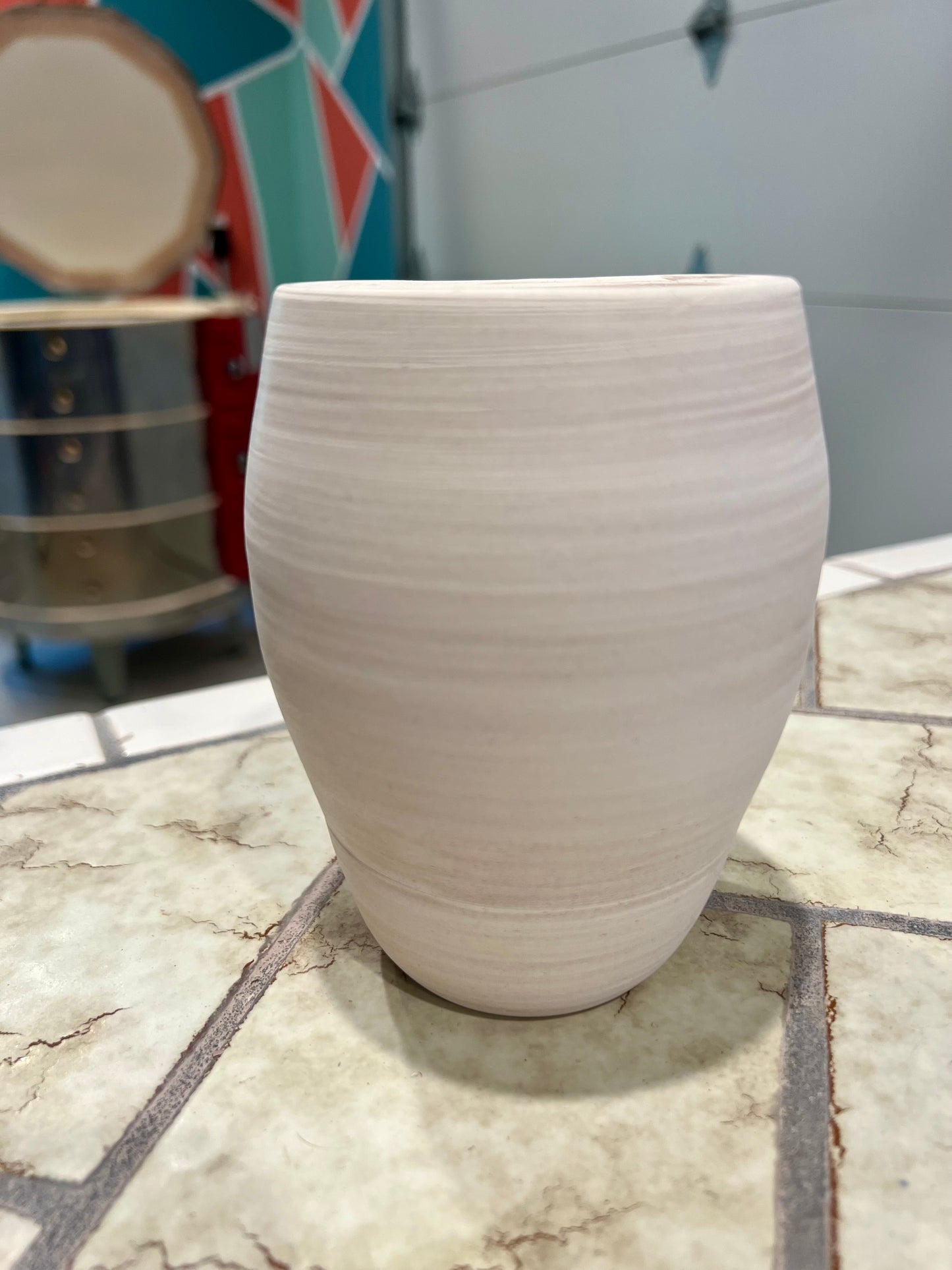 Custom Horse hair Raku Vase 5"
