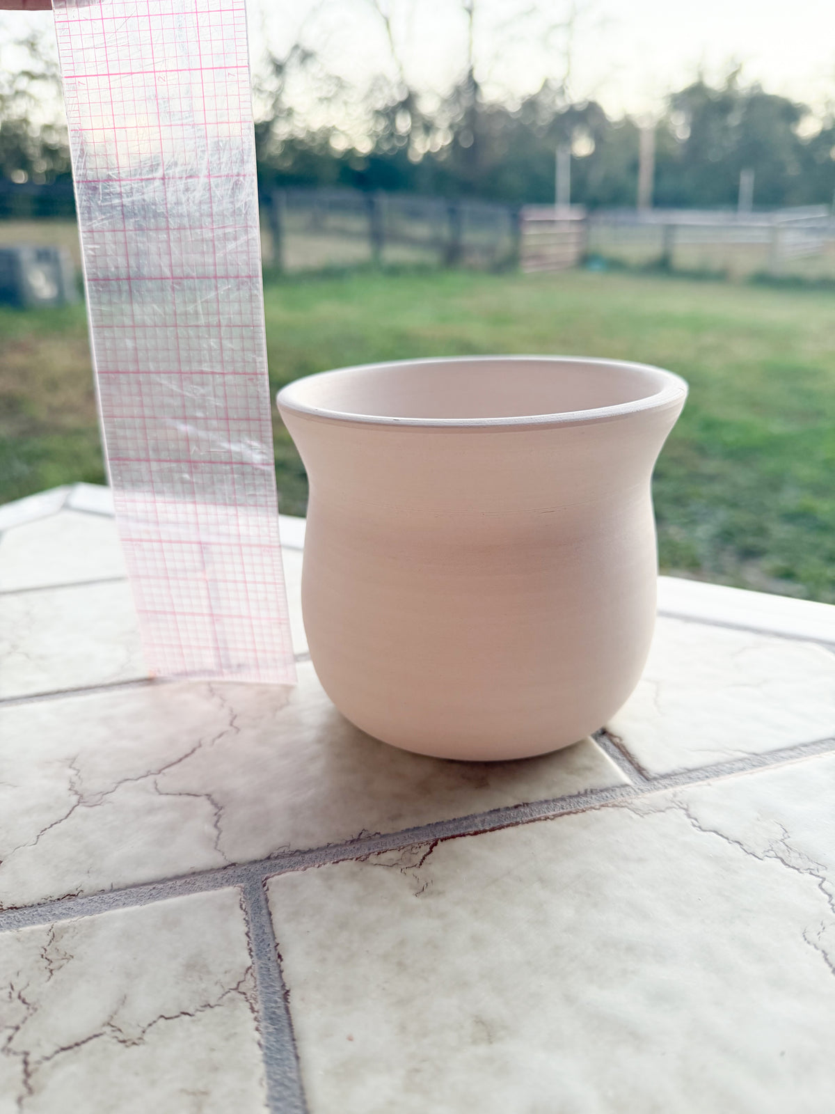 Custom Horse hair Raku Vase 4”