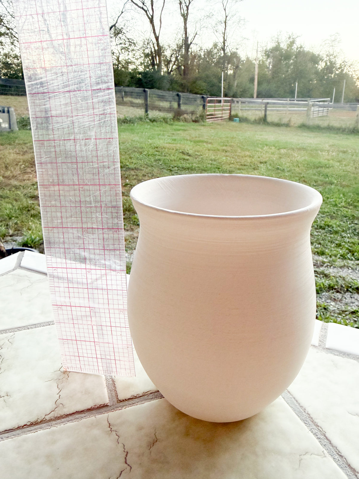 Custom Horse hair Raku Vase 5”
