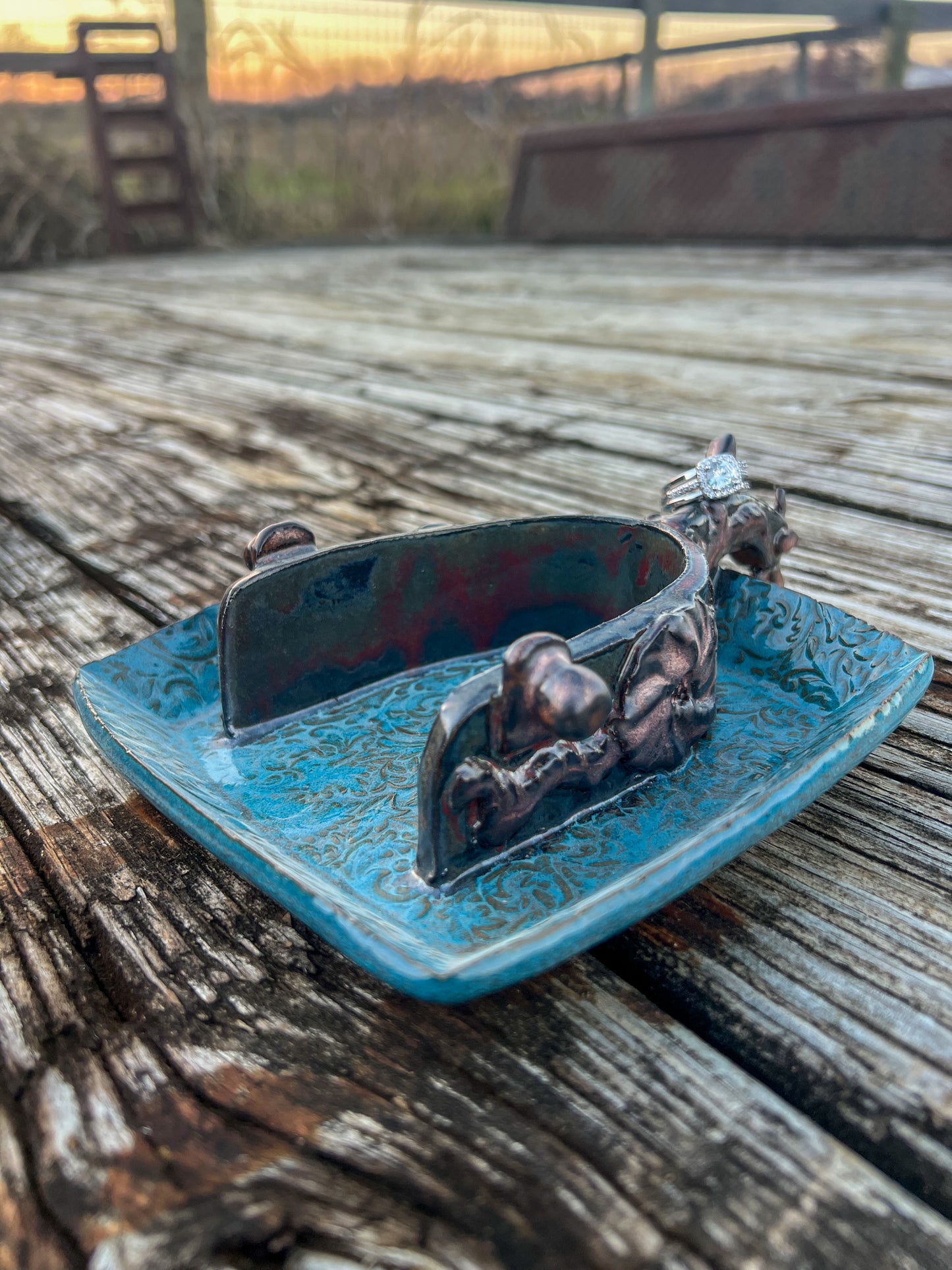 Western Spur Ring Jewelry Dish