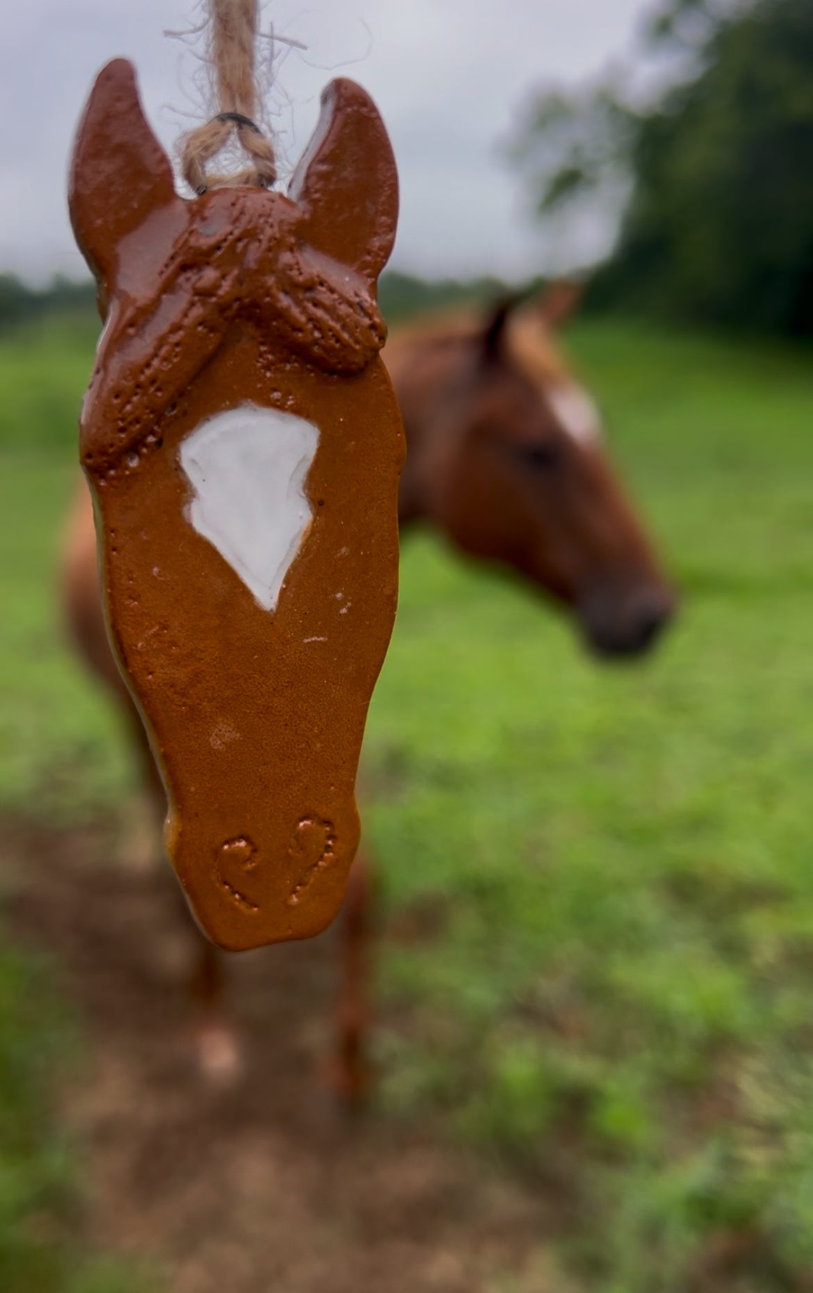 Custom Horse Head Ornament