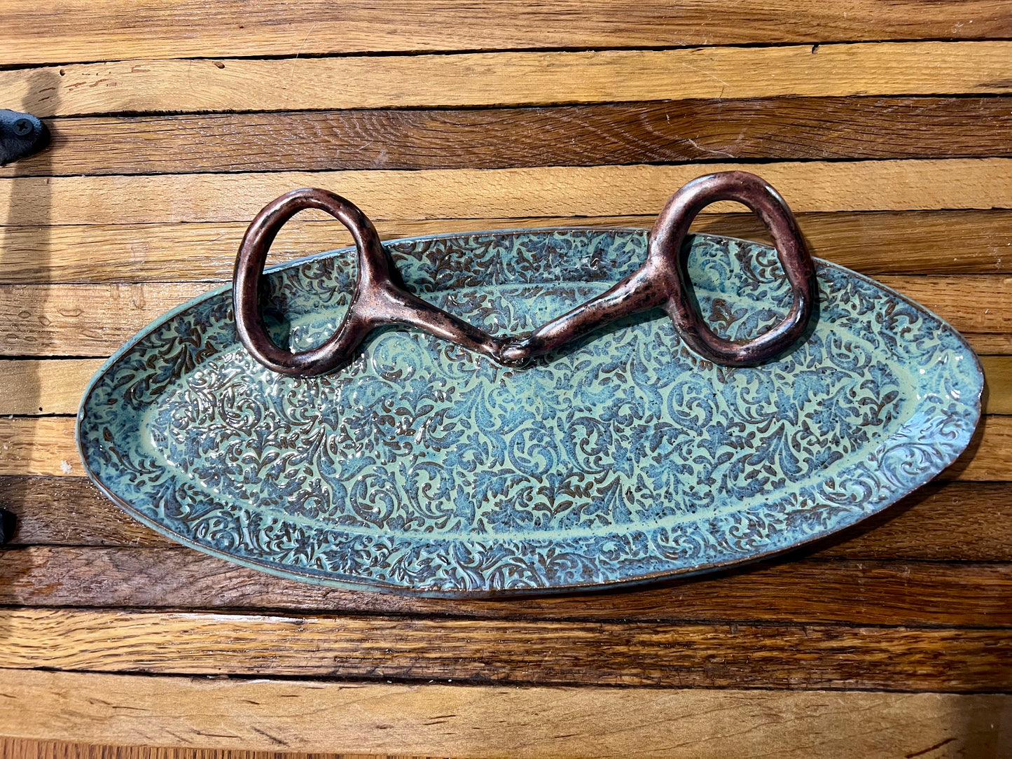 Horse bit decorative plate