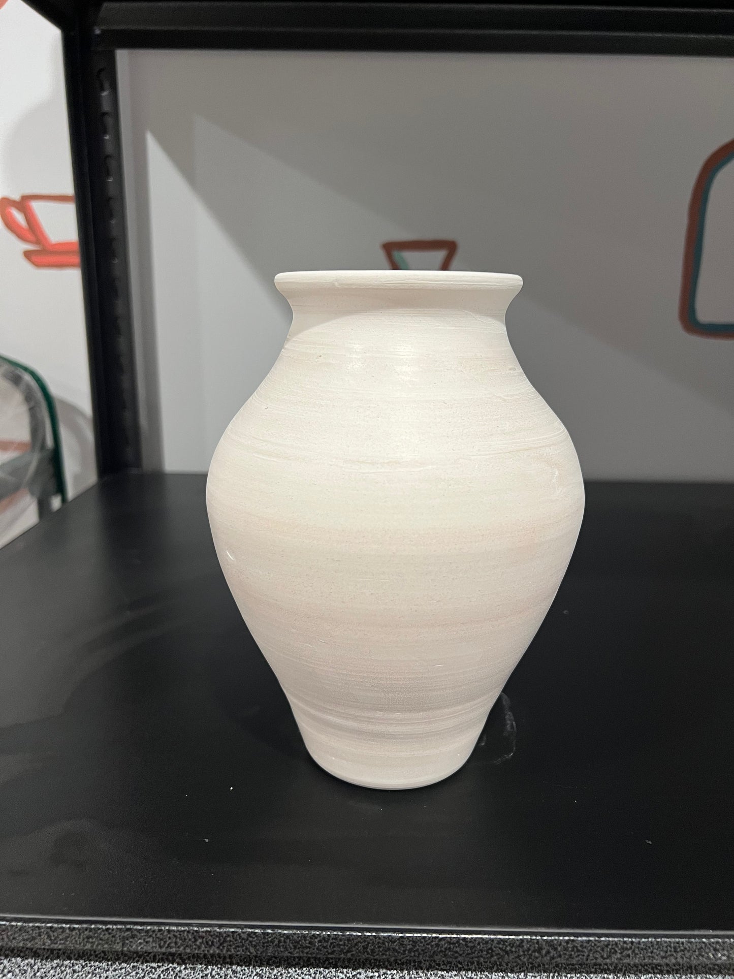 Custom Horse hair Raku Vase for Tori