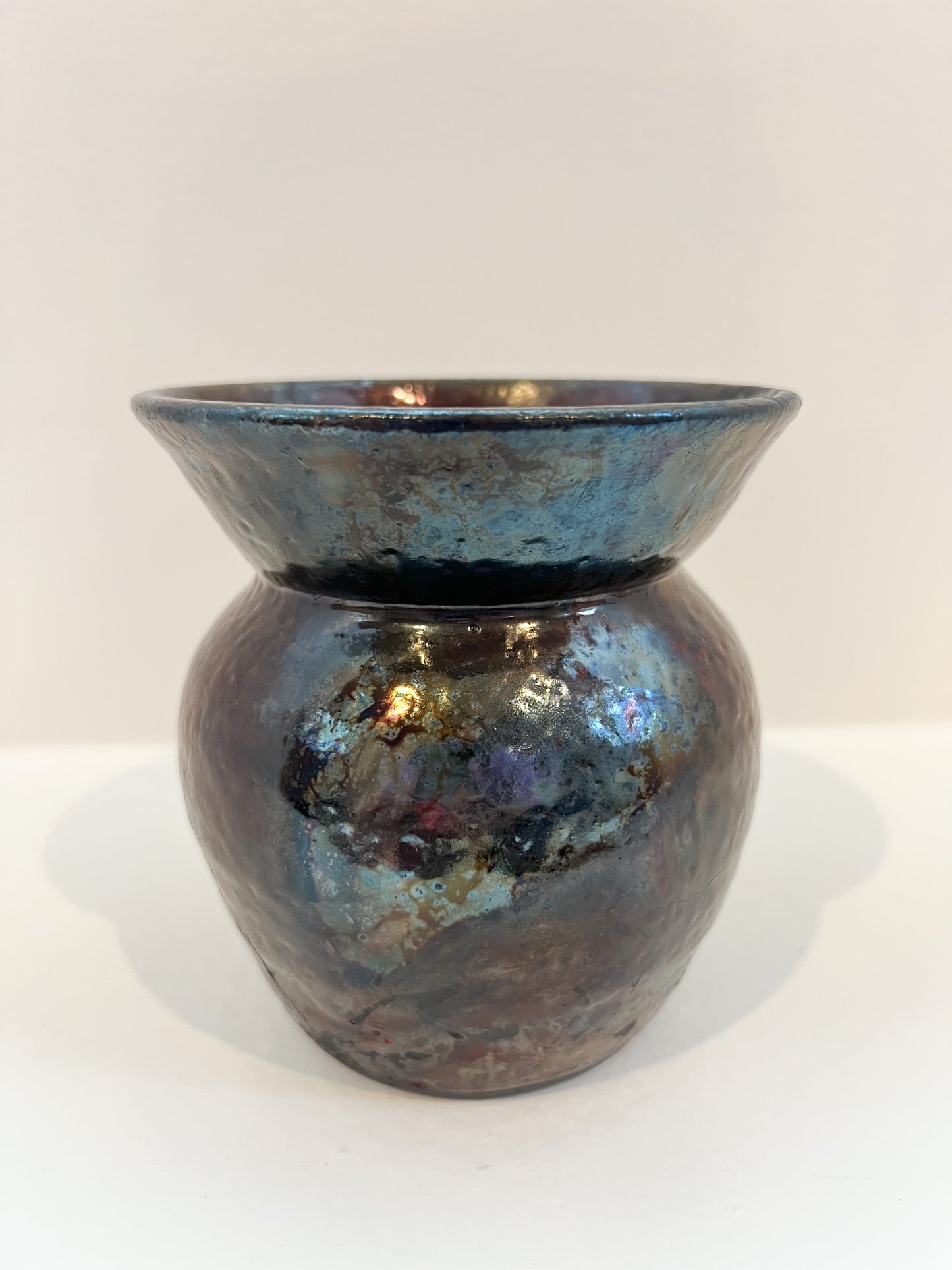 Metallic Raku Vase