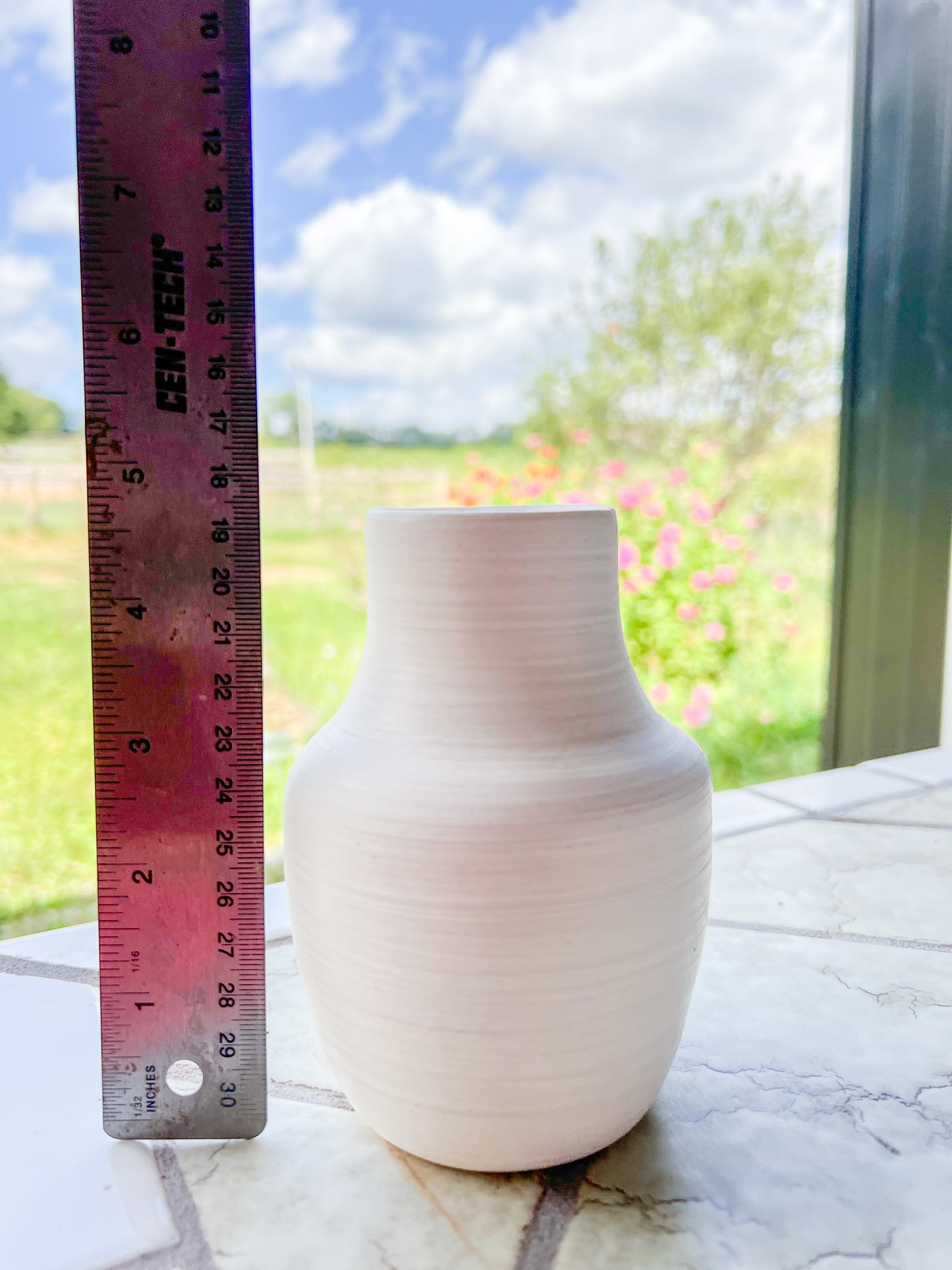Custom Horse hair Raku Vase 4.5"