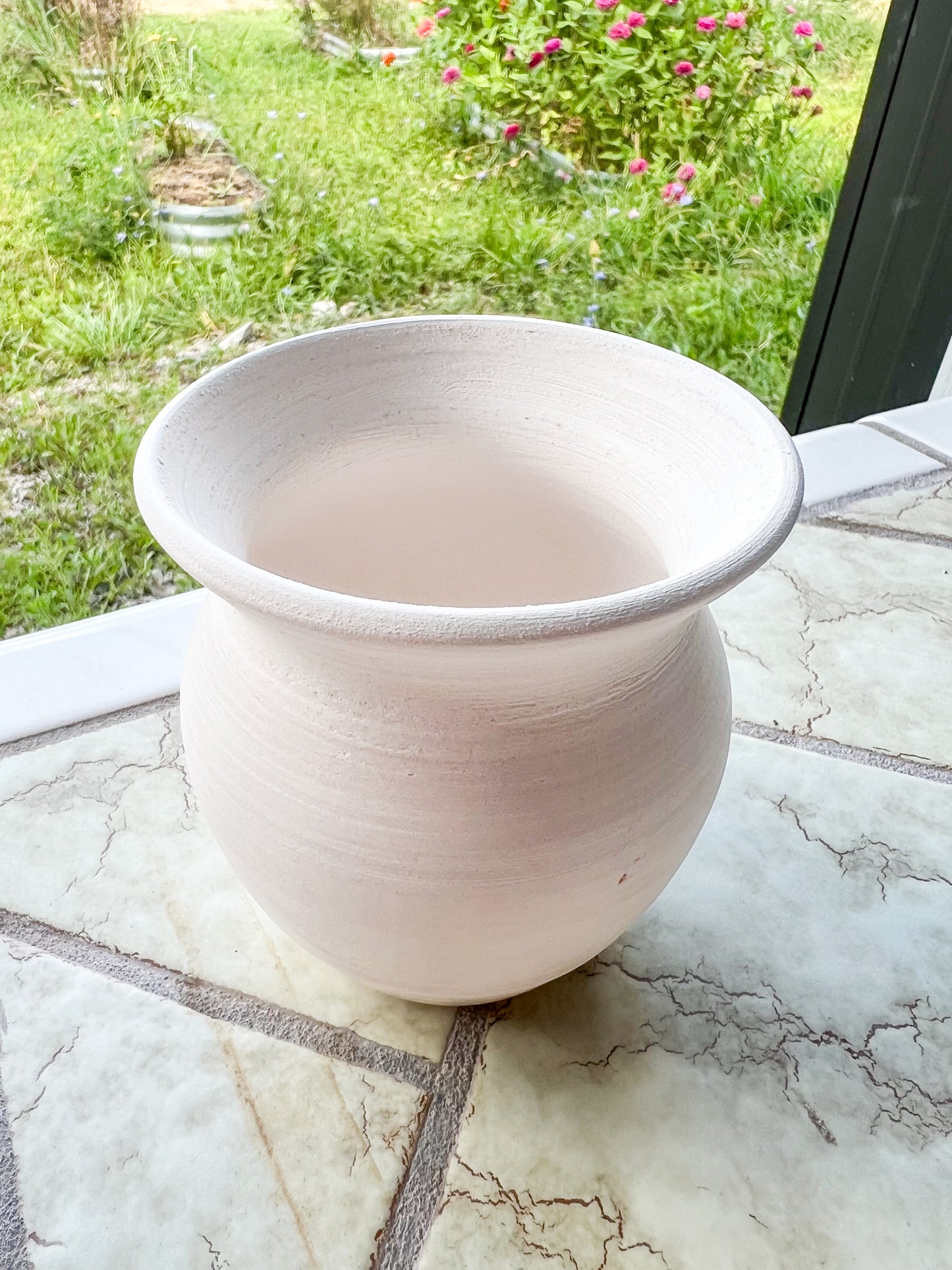 Custom Horse hair Raku Vase 4"