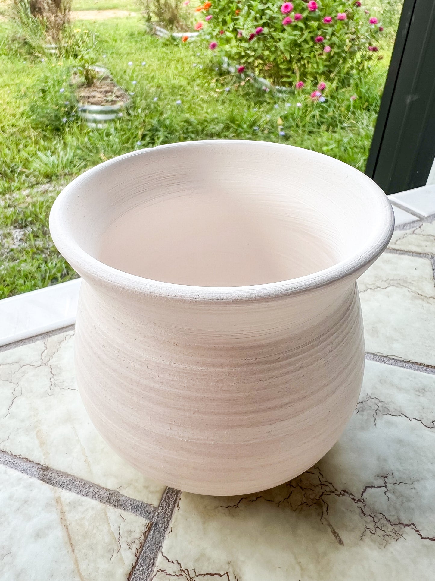 Custom Horse hair Raku Vase 4"