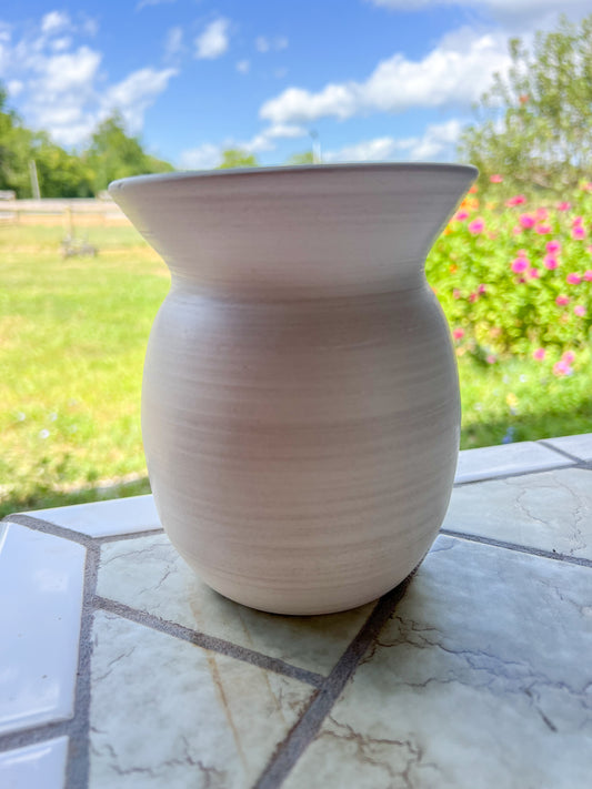 Custom Horse hair Raku Vase 5.5"