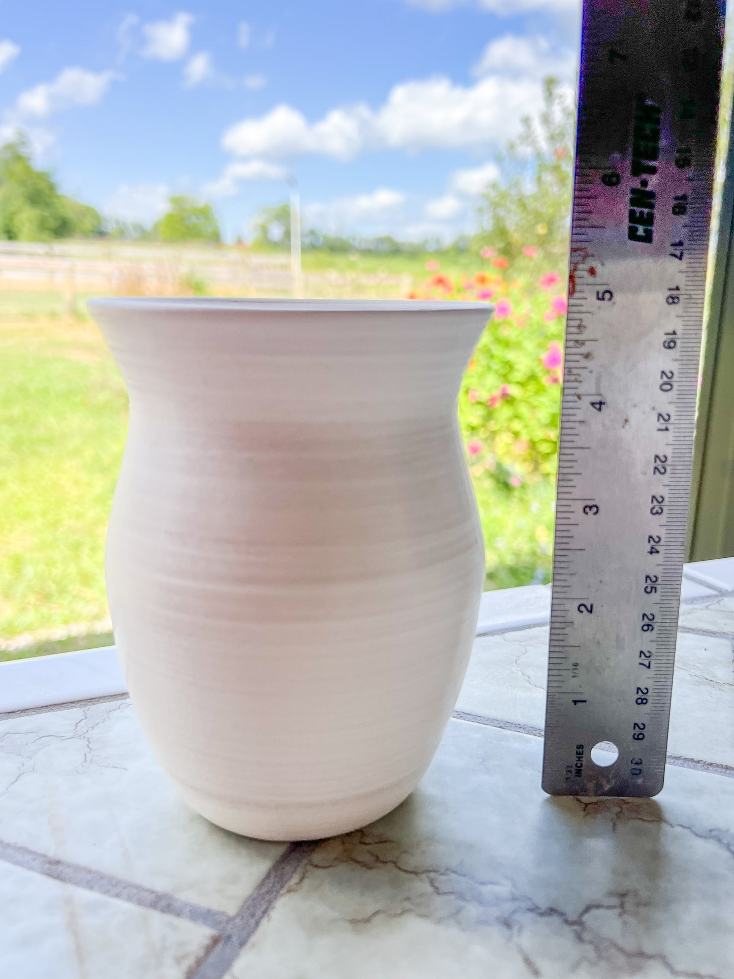 Custom Horse hair Raku Vase 5"