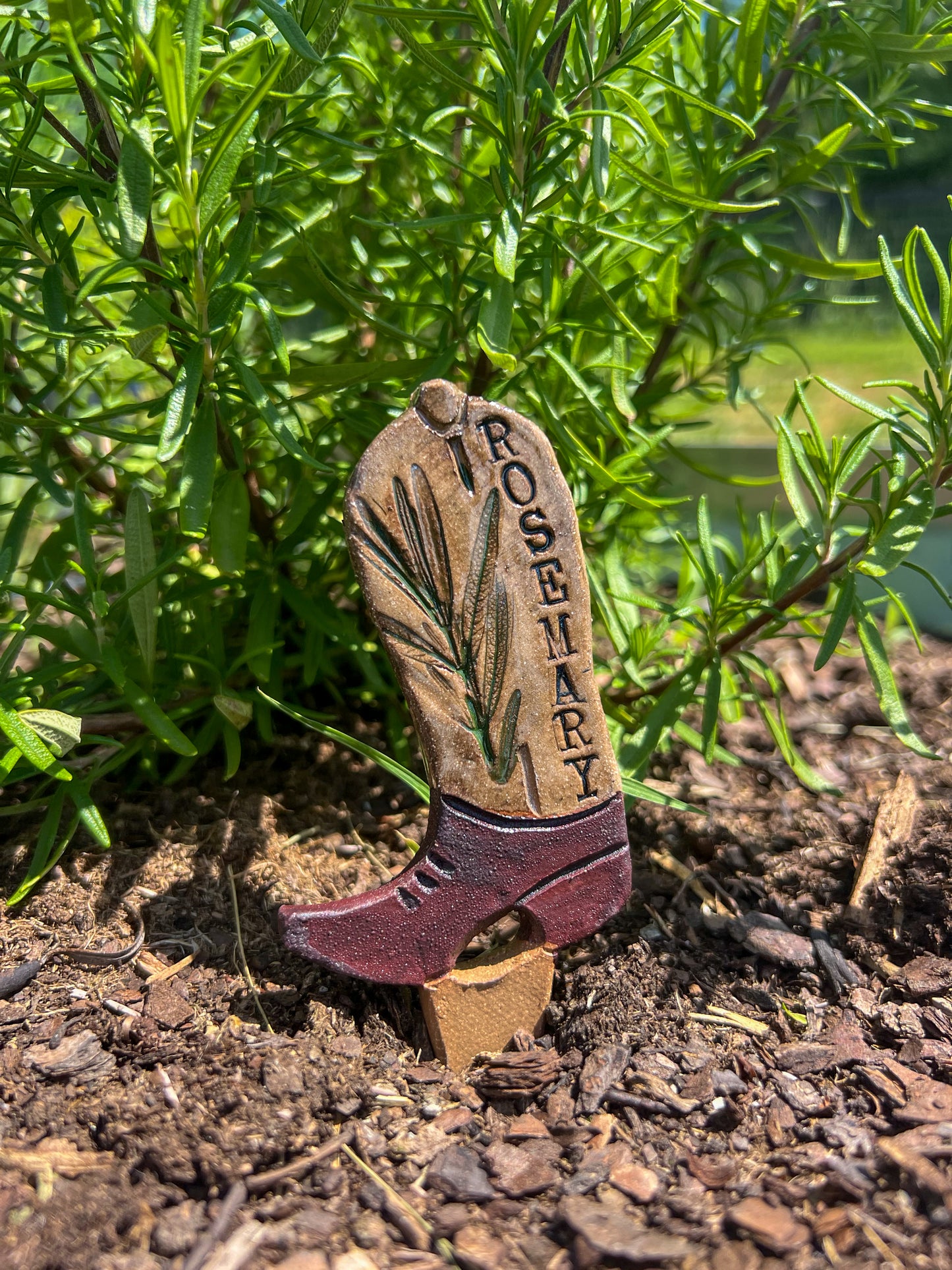 Cowboy Boot Herb Markers - Set of 8