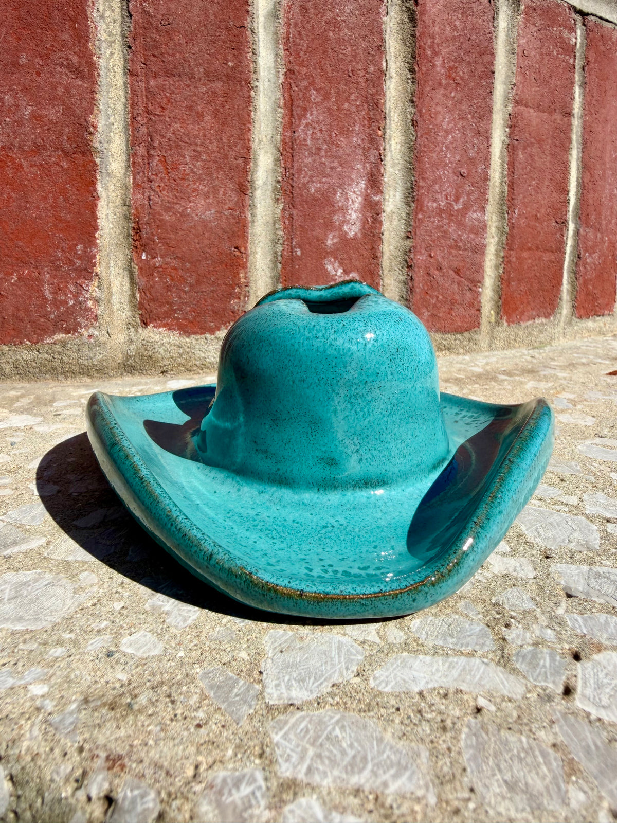 Cowboy Hat Sponge Holder Teal
