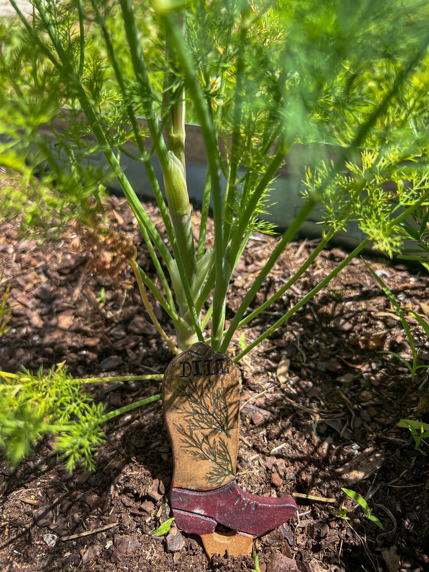 Cowboy Boot Herb Markers - Set of 8