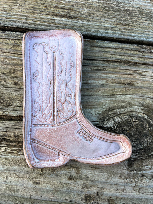 Product Preview Western Boot Trinket Dish Light Purple