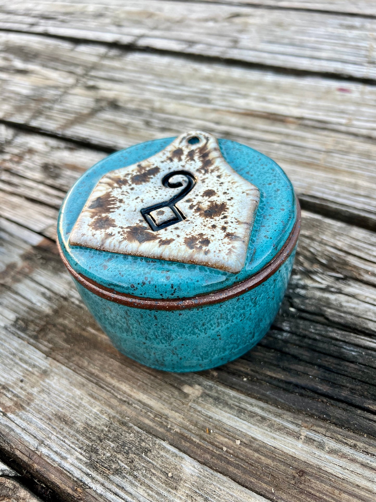 Custom Cattle Brand French Butter Keeper