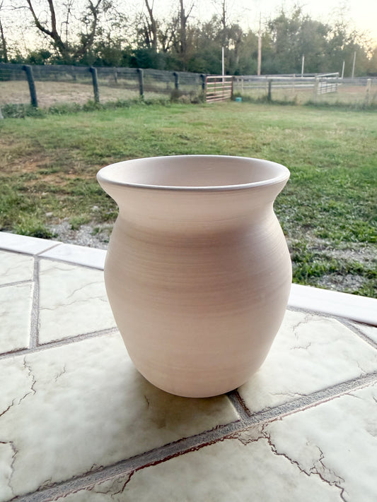 Custom Horse hair Raku Vase 5”