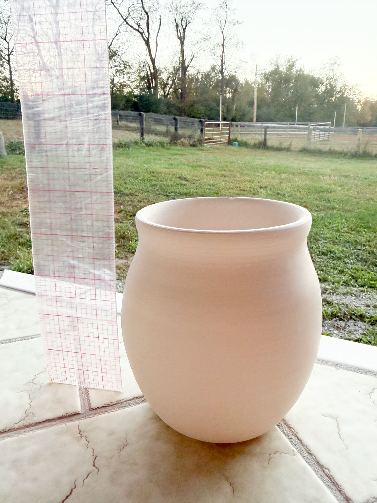 Custom Horse hair Raku Vase 4.5”