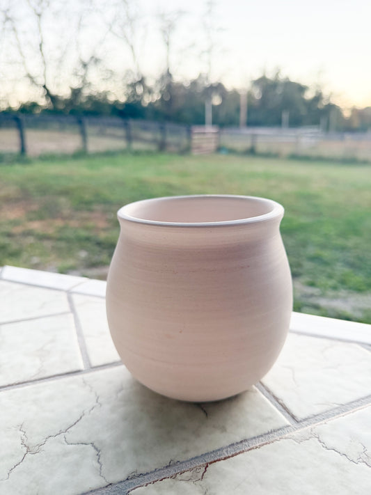 Custom Horse hair Raku Vase 4.5”