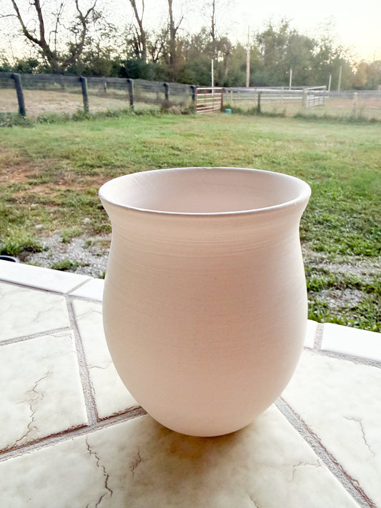 Custom Horse hair Raku Vase 5”