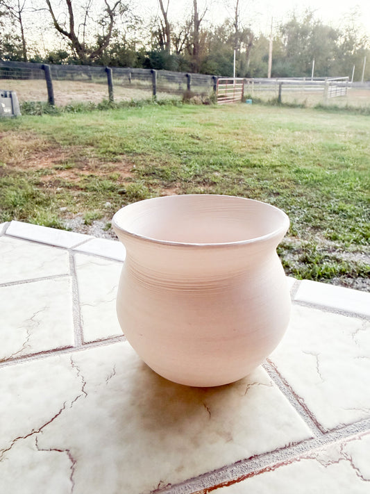Custom Horse hair Raku Vase 3.5”