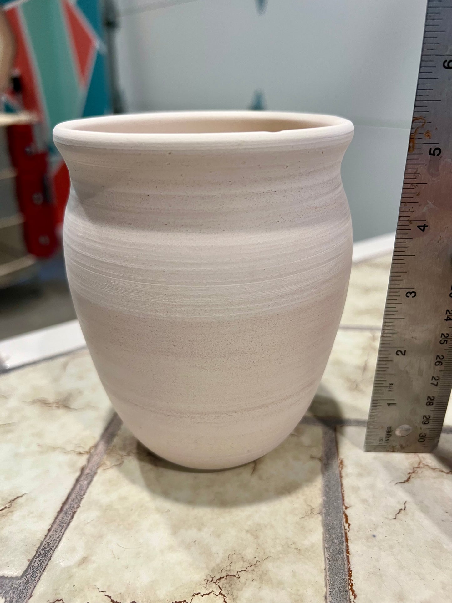 Custom Horse hair Raku Vase 5"