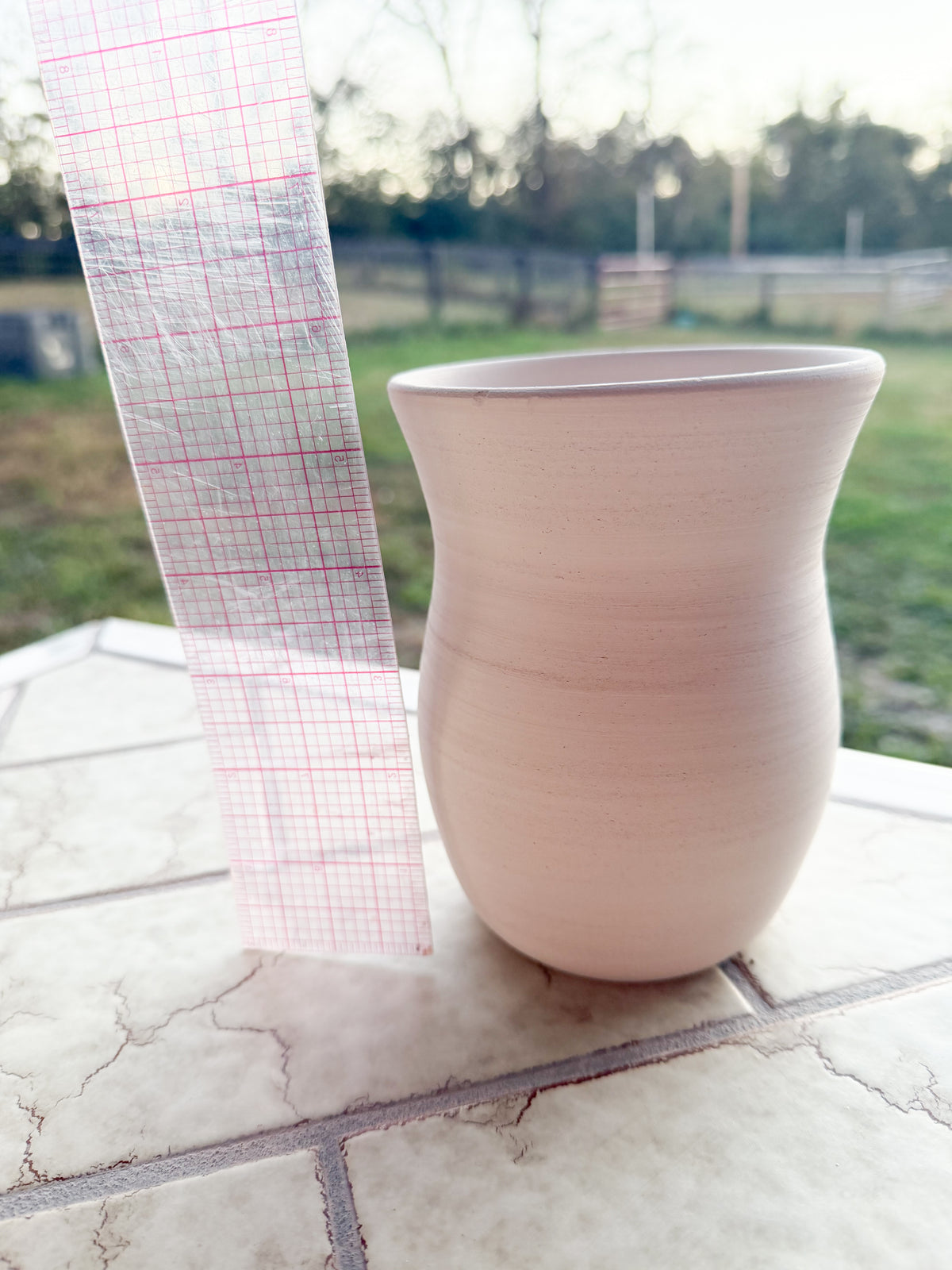 Custom Horse hair Raku Vase 5.5”