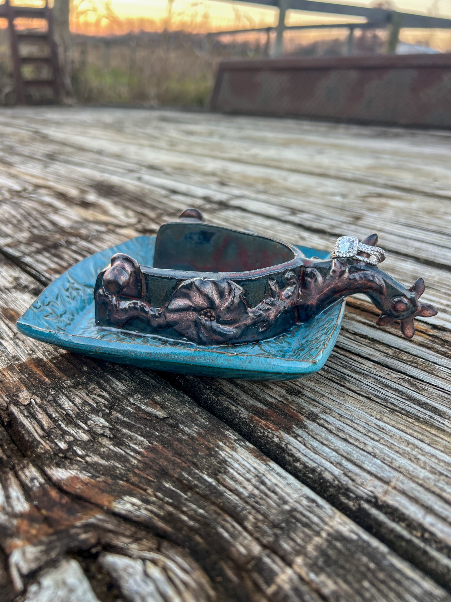 Western Spur Ring Jewelry Dish