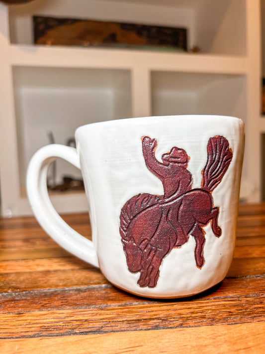 Bronco Cowboy Mug 16 oz