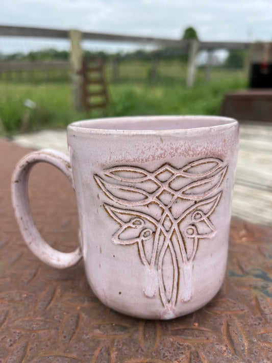 Boot stitch Mug Pink 16 oz