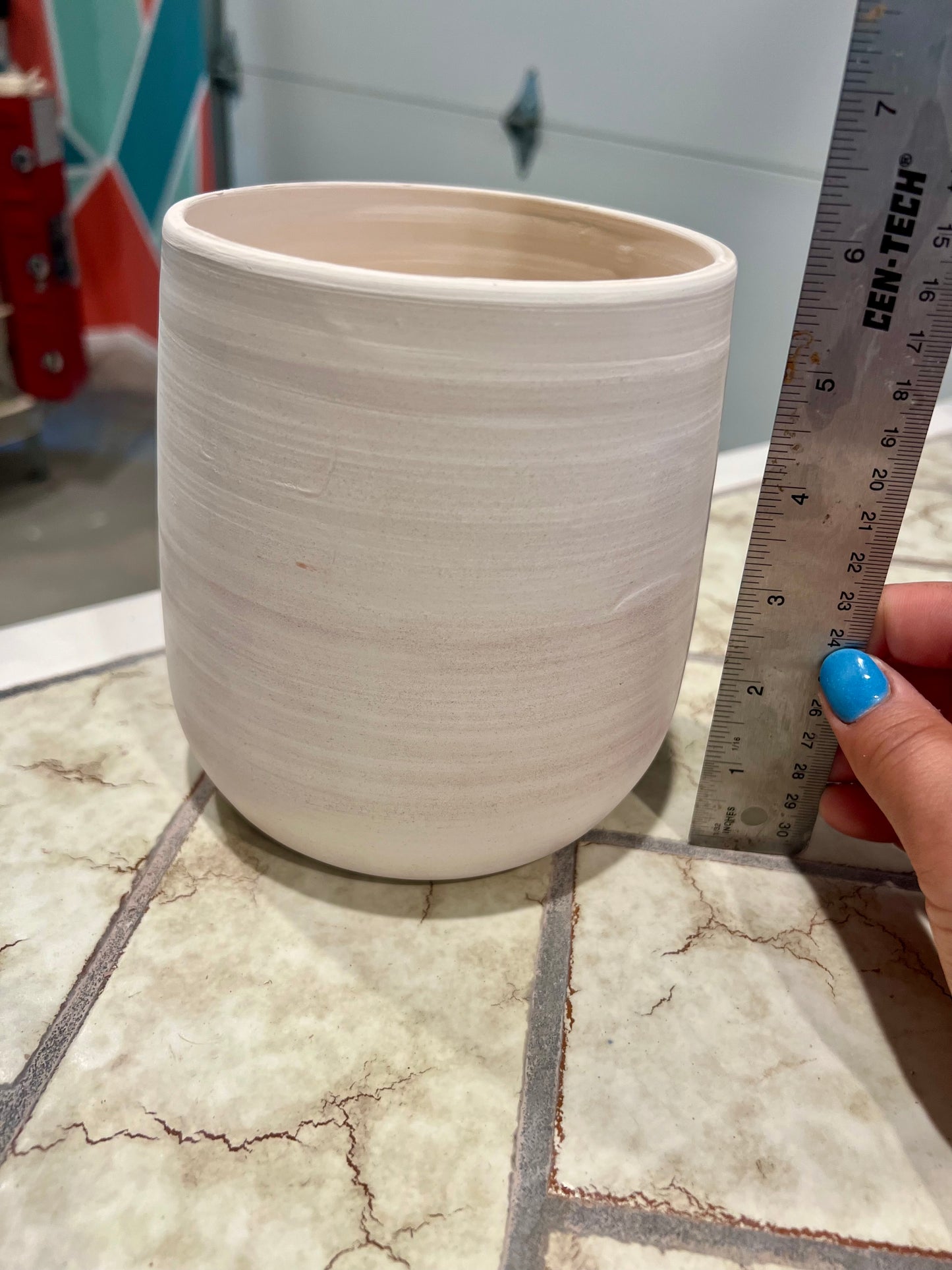 Custom Horse hair Raku Vase 6"
