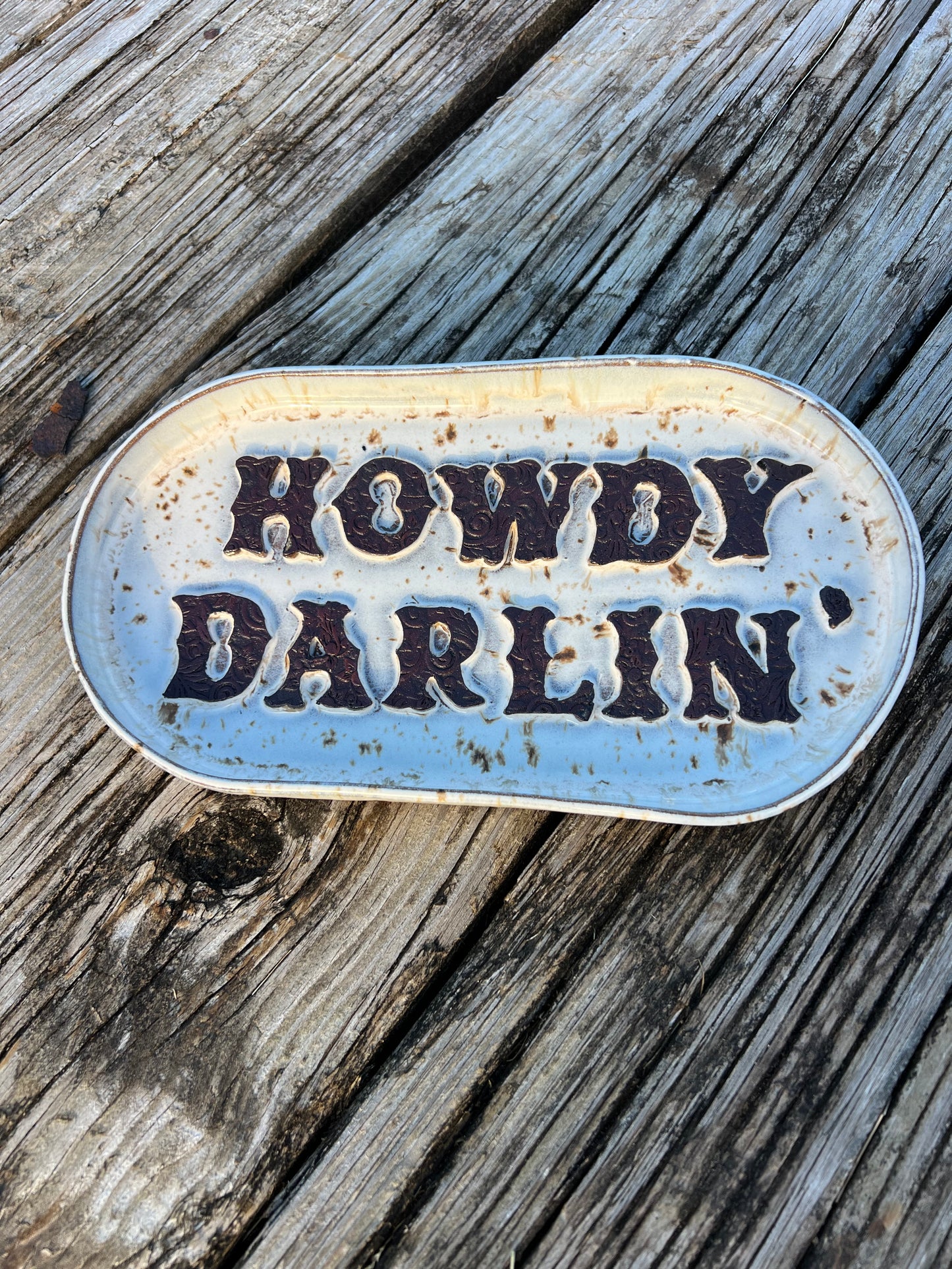 Howdy Darlin' Decroative Plate