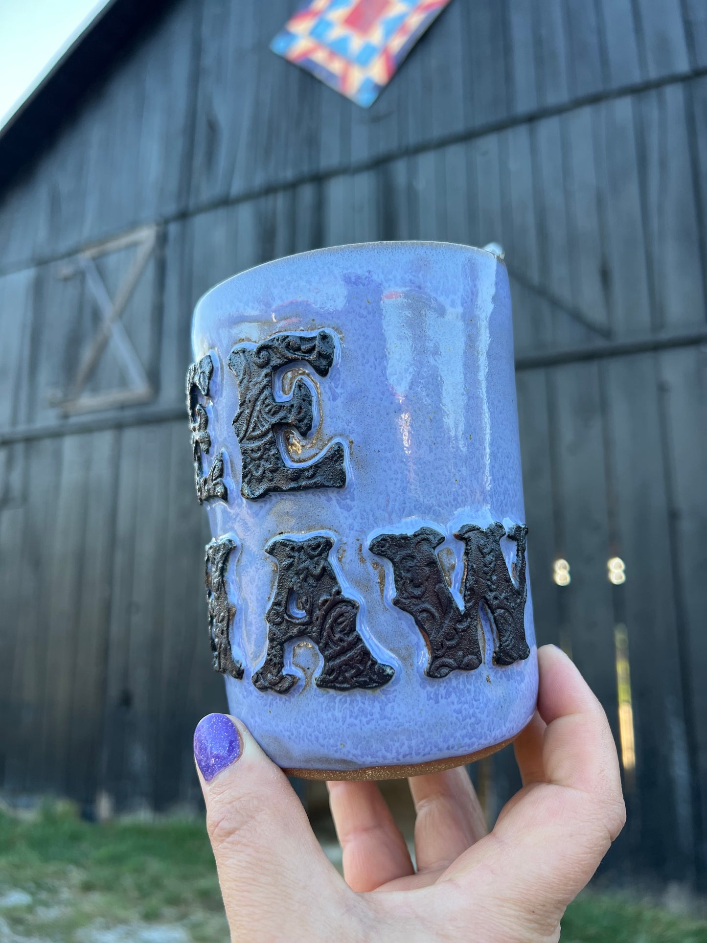 YeeHaw Ceramic Tumbler Straw Sipper