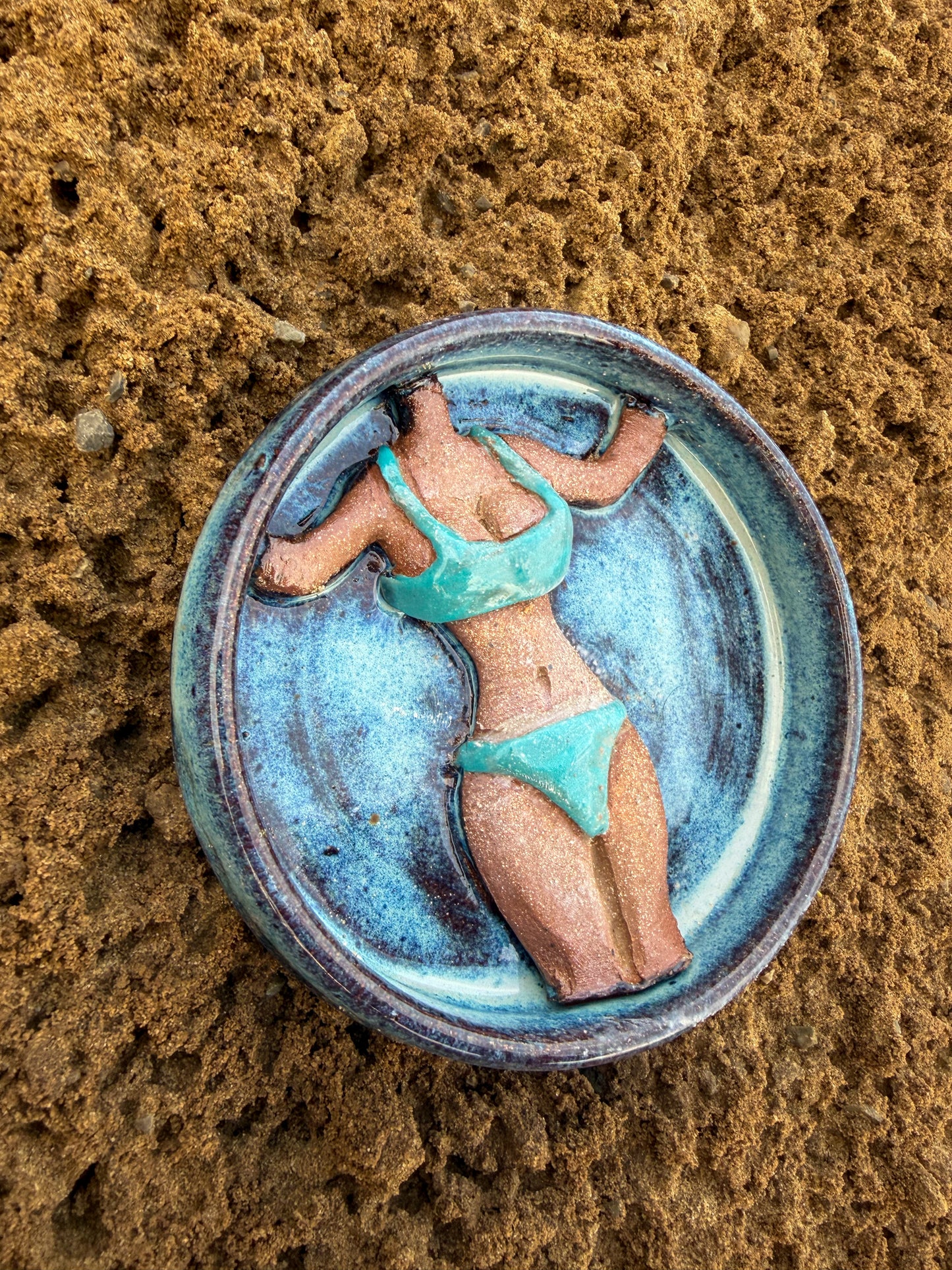 Blue Bikini Ring Dish