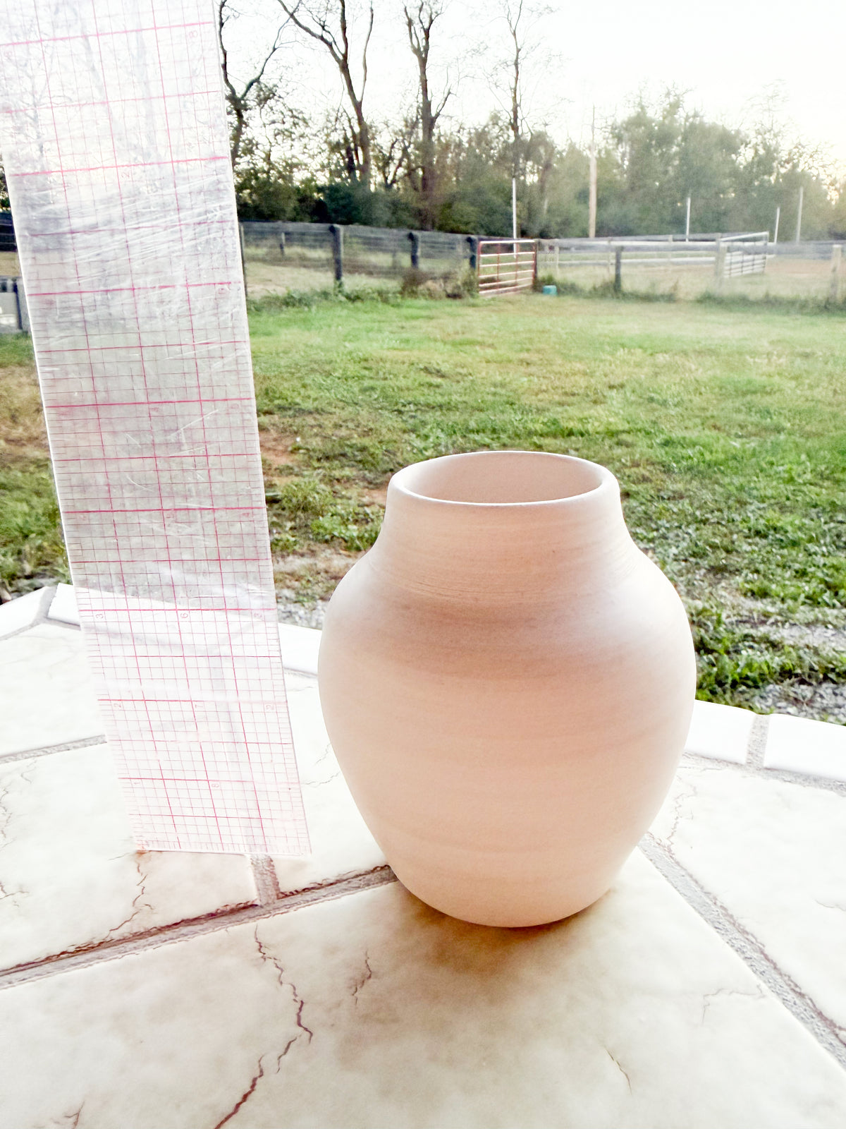 Custom Horse hair Raku Vase 4.5”