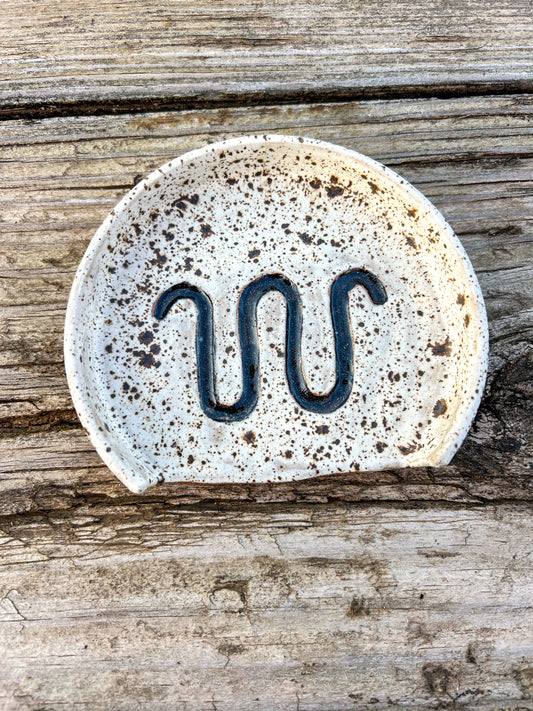 Product Preview Running W Cattle Brand Spoon Rest