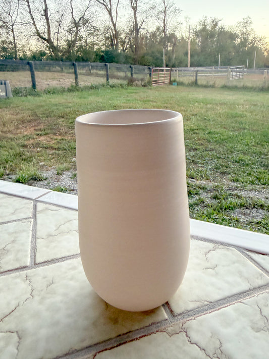 Custom Horse hair Raku Vase 6”