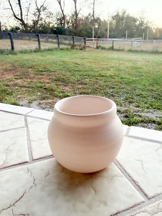 Custom Horse hair Raku Vase 3”