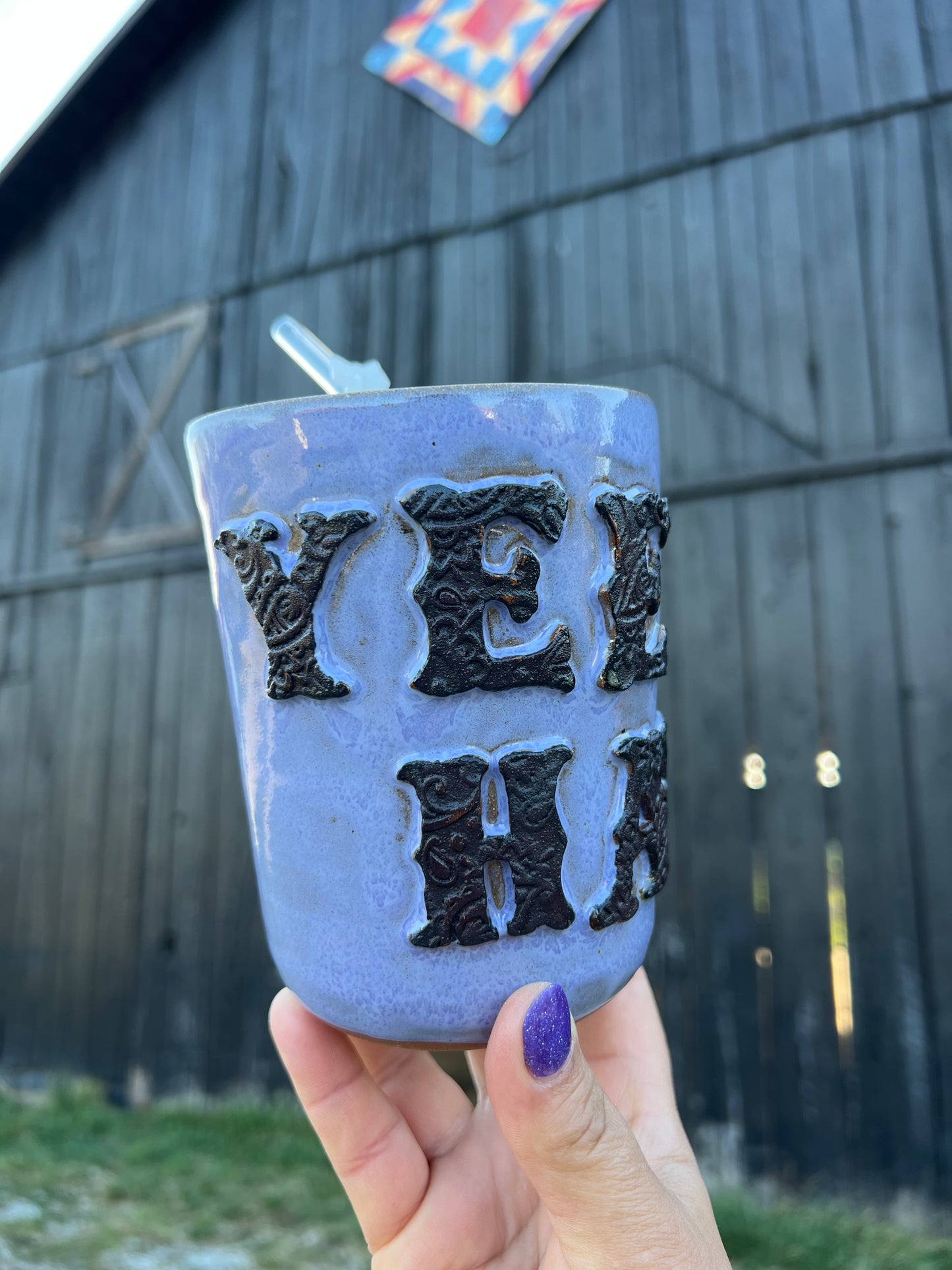 YeeHaw Ceramic Tumbler Straw Sipper