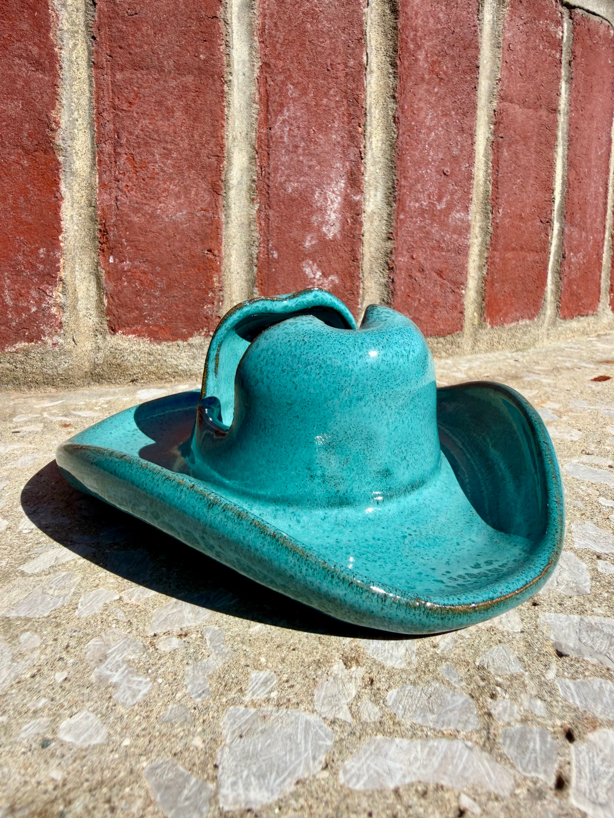 Cowboy Hat Sponge Holder Teal