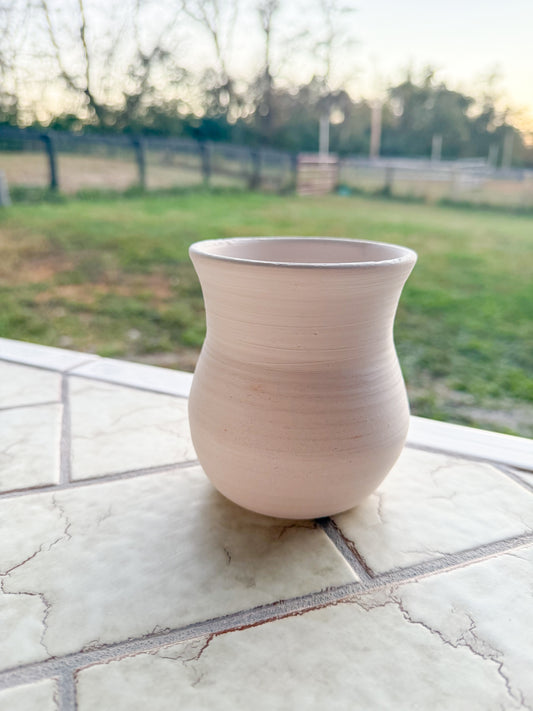 Custom Horse hair Raku Vase 4.5”