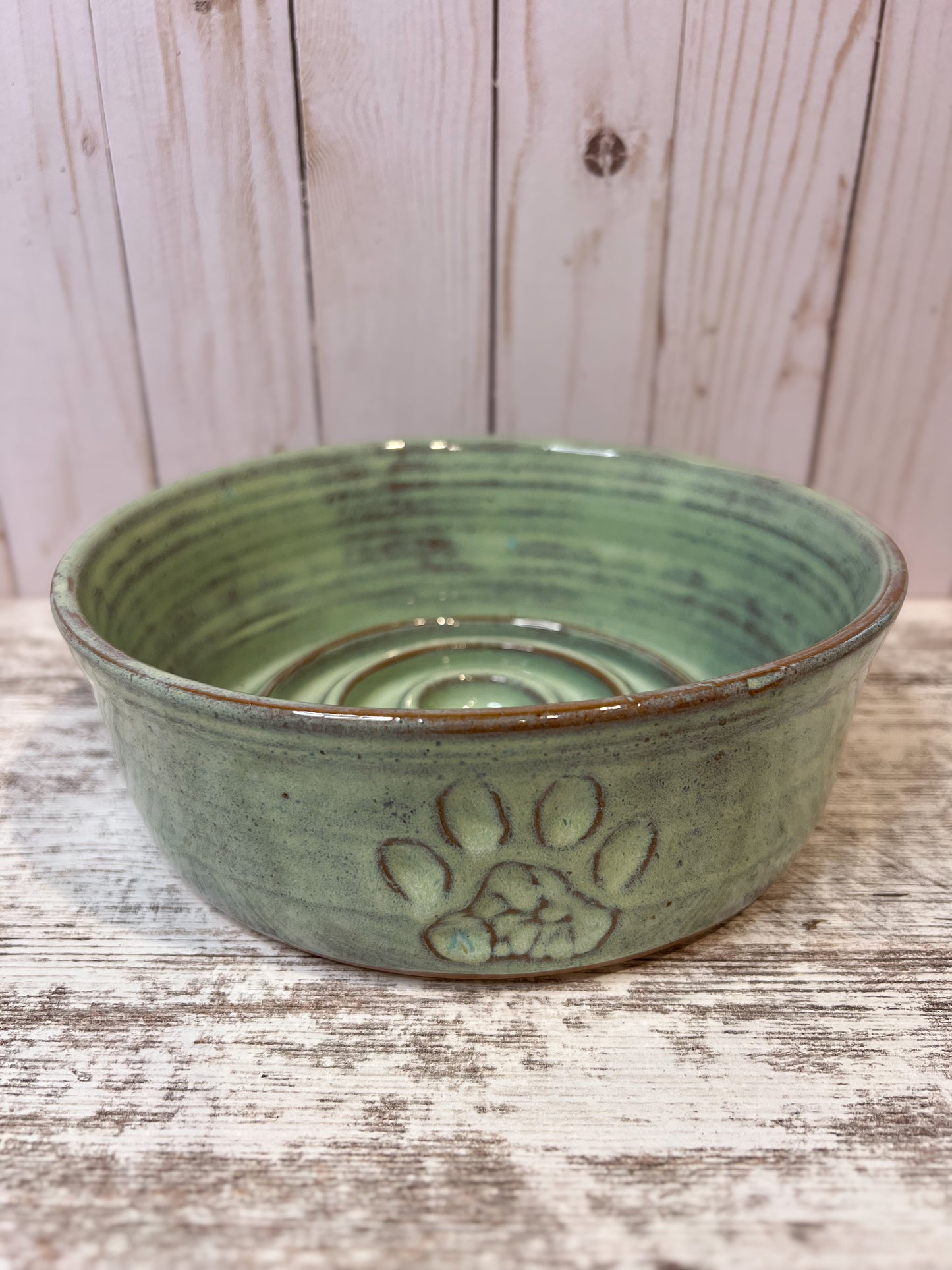 Dog Food and Water Bowl Set- Paw Print