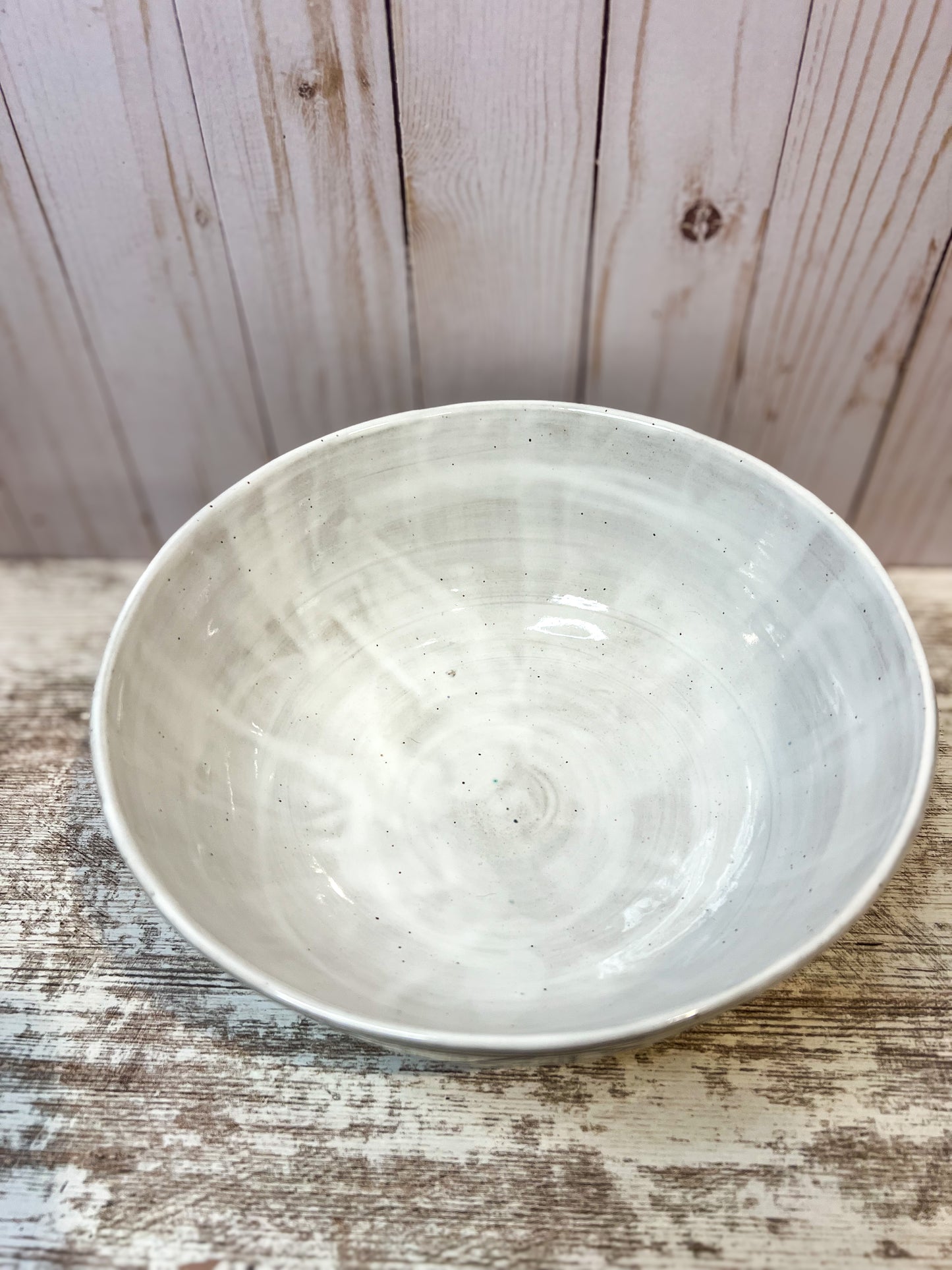 Color Block Ceramic Serving Bowl