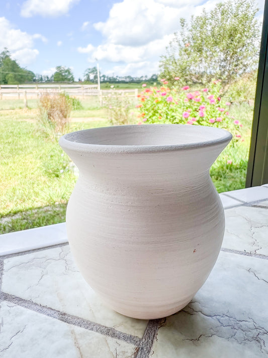 Custom Horse hair Raku Vase 4"