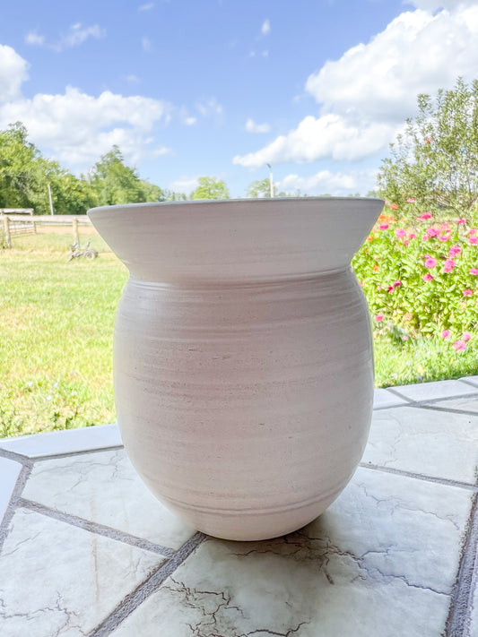 Custom Horse hair Raku Vase 5.25"