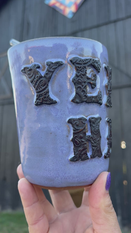 Product Preview YeeHaw Ceramic Tumbler Straw Sipper