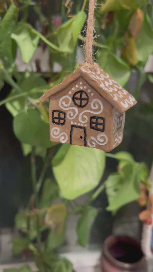 Ceramic gingerbread ornaments